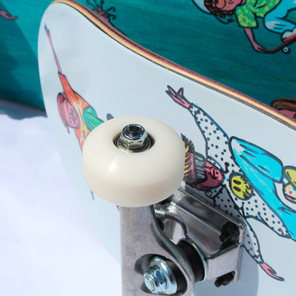 Skate Completo - Team Deck White